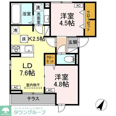 D-ROOM平山5丁目の物件間取画像